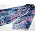 New designs Poly silk-like Printed Chiffon Long Scarf